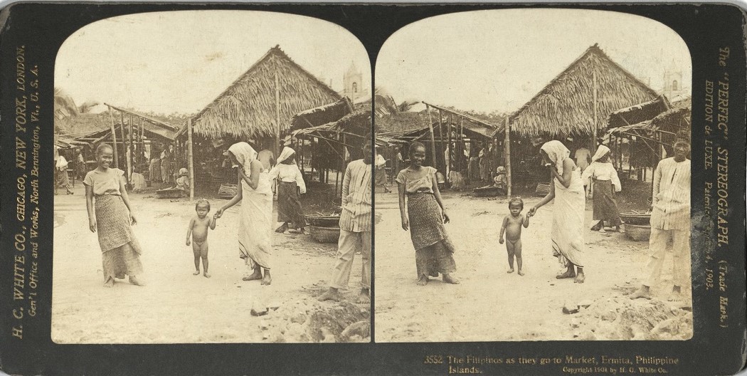 The Filipinos as they go to Market, Ermita, Philippine Islands.